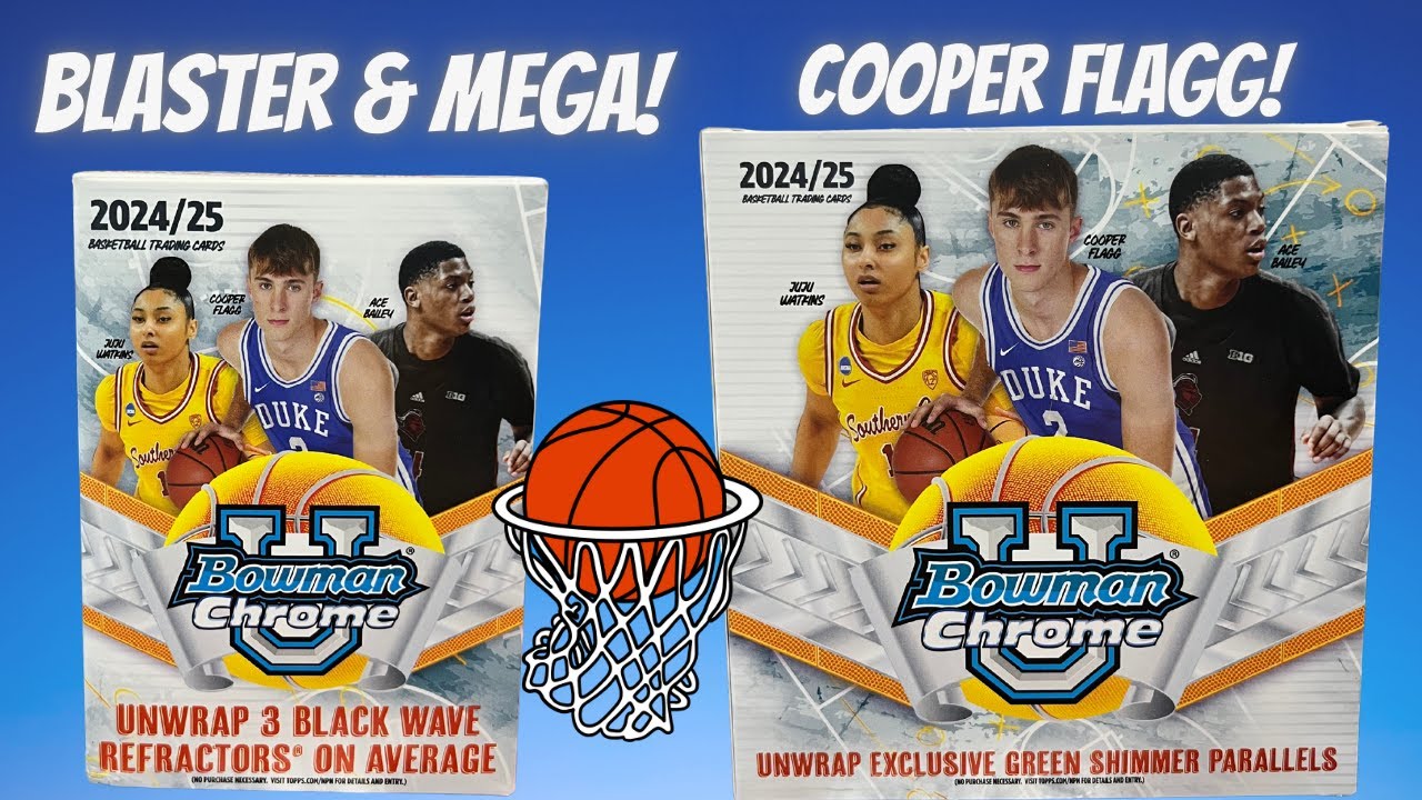2024/25 Bowman Chrome University Basketball Mega Box & Blaster Box