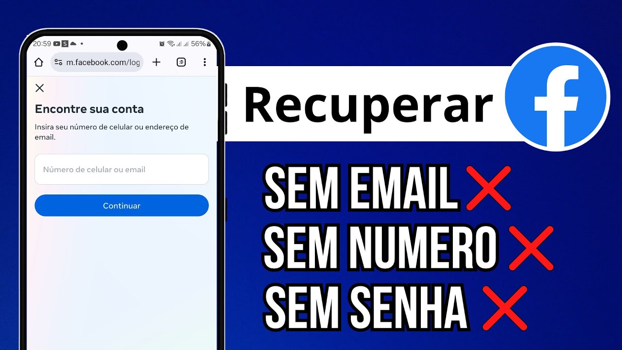 Como RECUPERAR conta do FACEBOOK (SEM EMAIL, SEM SENHA E NÚMERO) 2025 Atualizado