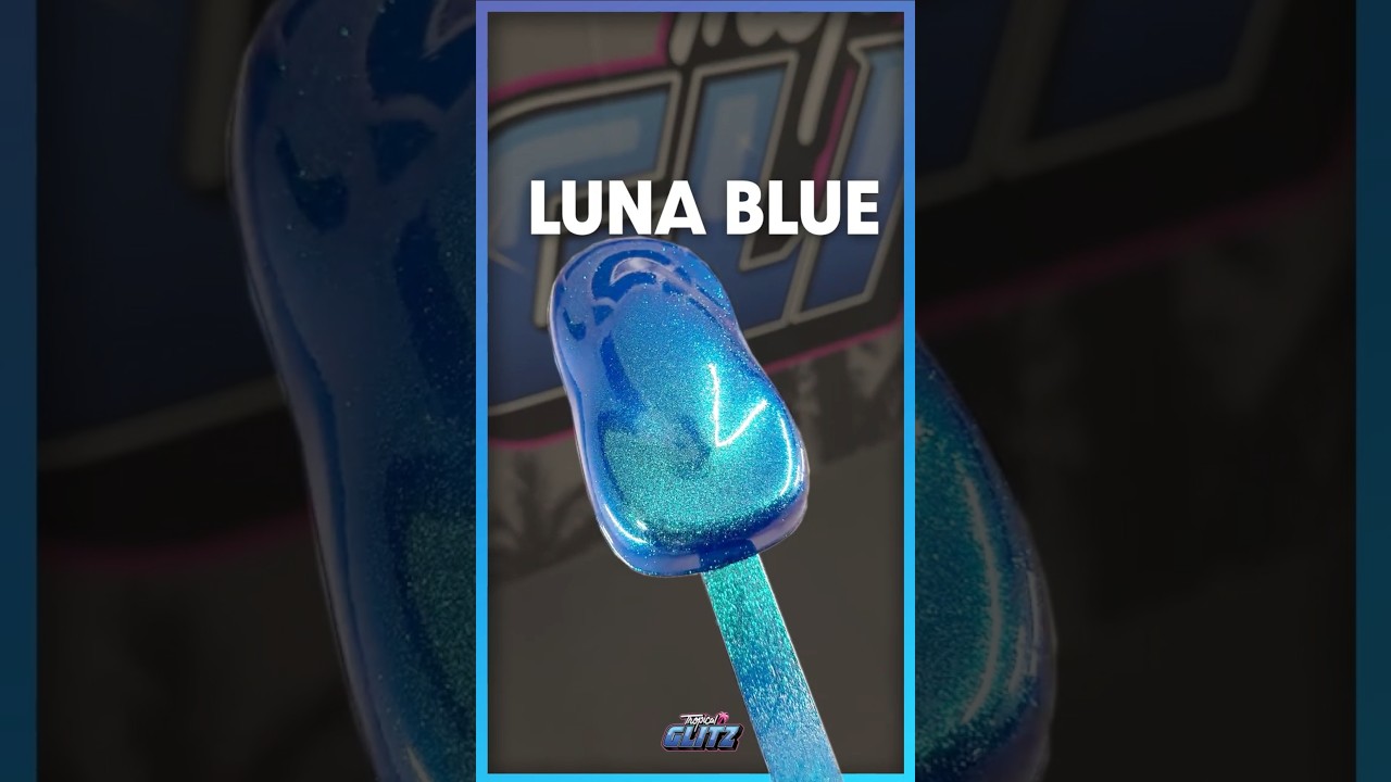 Luna Blue + Chameleon Flake = Невероятный перелив цвета! 🔥