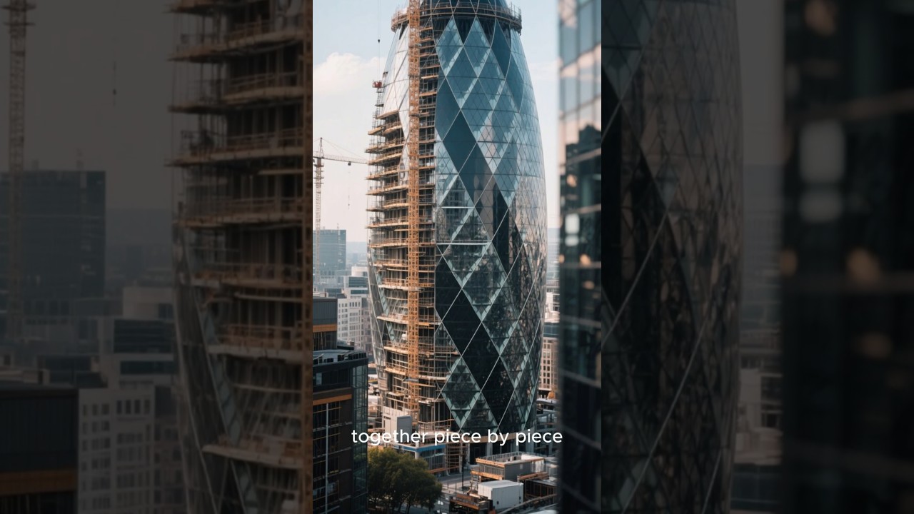 Construction of The Gherkin in London, Part 2/5