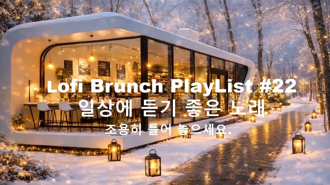 [playlist] 고요한 겨울숲 물가 옆 포근한 카페에서 l 잔잔한 감성팝 카페음악 #22 l Lofi-pop, Ballad, Jazz l 일할때, 쉴때 듣기좋은 음악