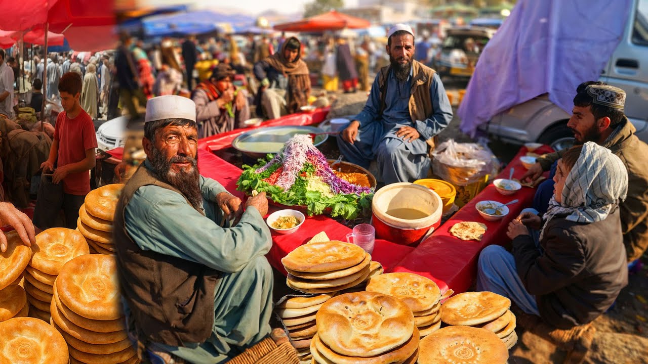 Cheapest street food in Village of Afghanistan | Channa Lobya | Big Taste, Tiny Price | Street food