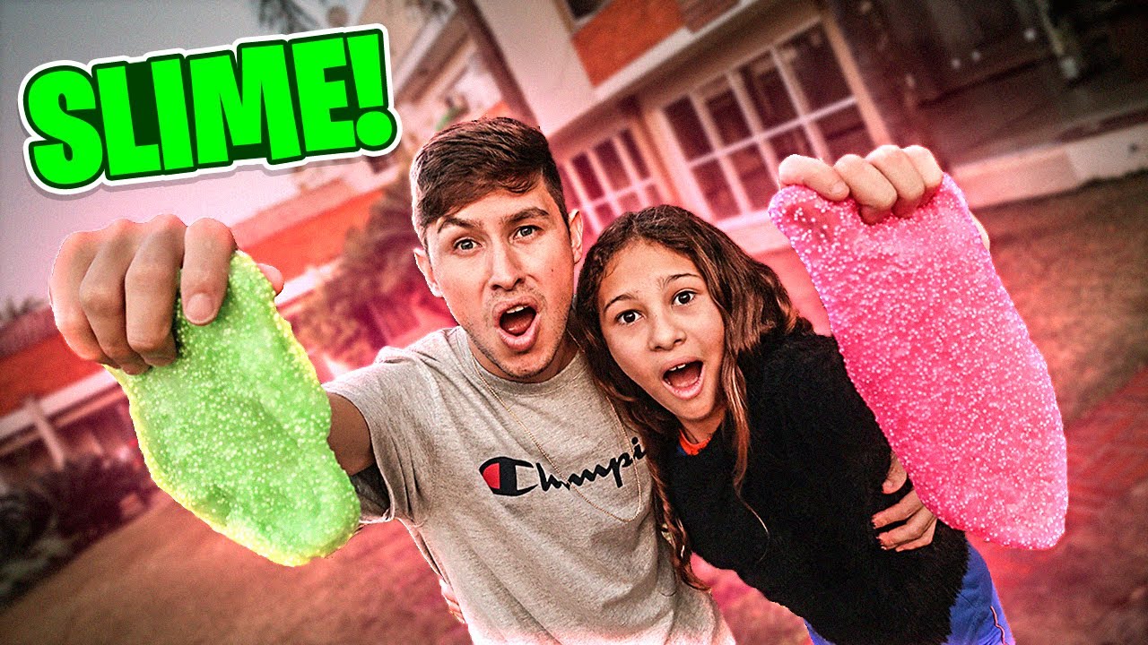 FIZ SLIME COM MINHA IRMÃZINHA