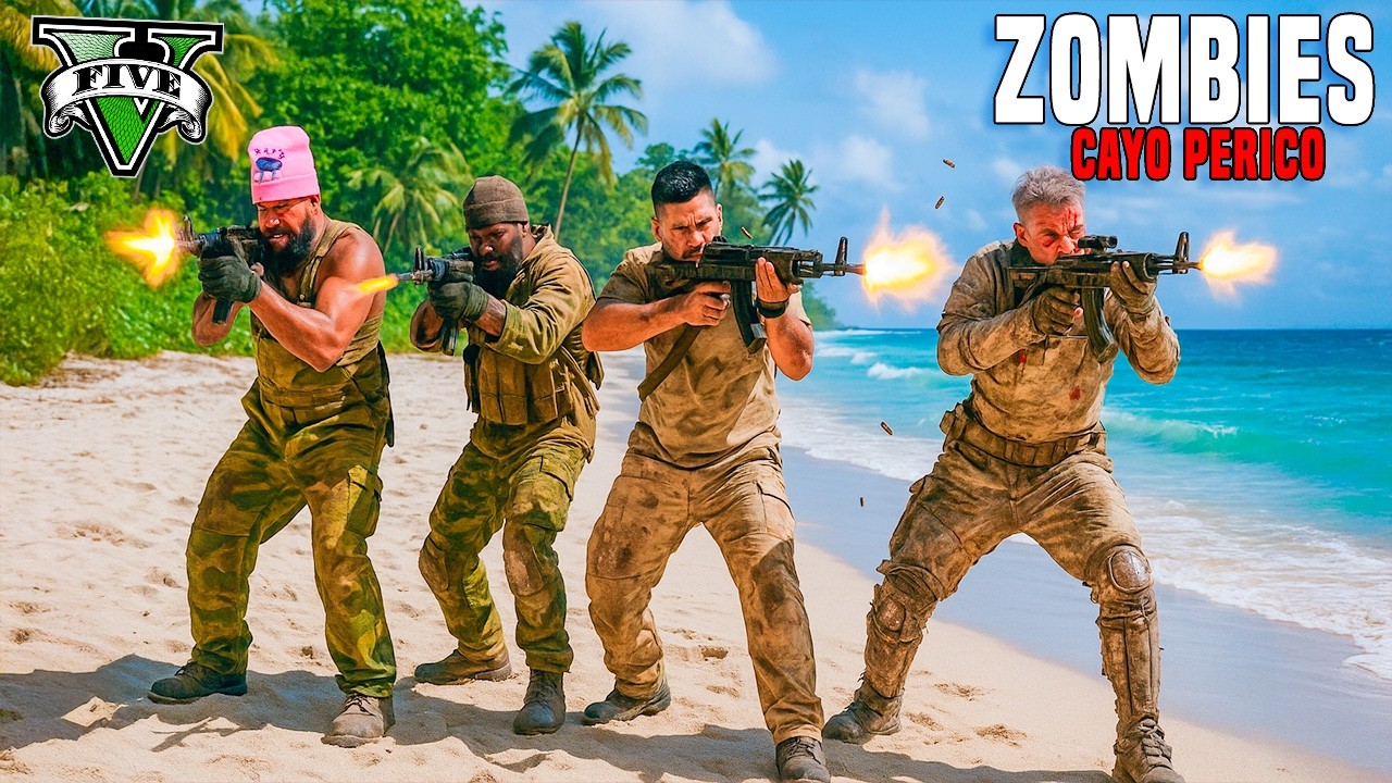 ZOMBIES EN CAYO PERICO! SUPERVIVENCIA CON AMIGOS!! GTA 5 ONLINE