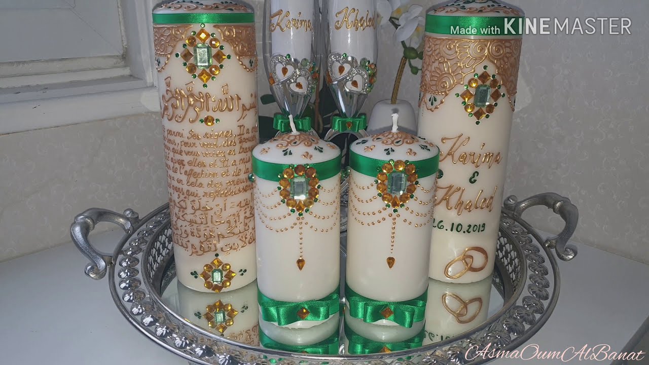 DIY COMMENT FAIRE UN PACK BOUGIE MARIAGE FIANCAILLE