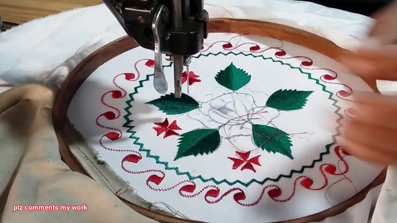 Back embroidery fancy flower design work kuri