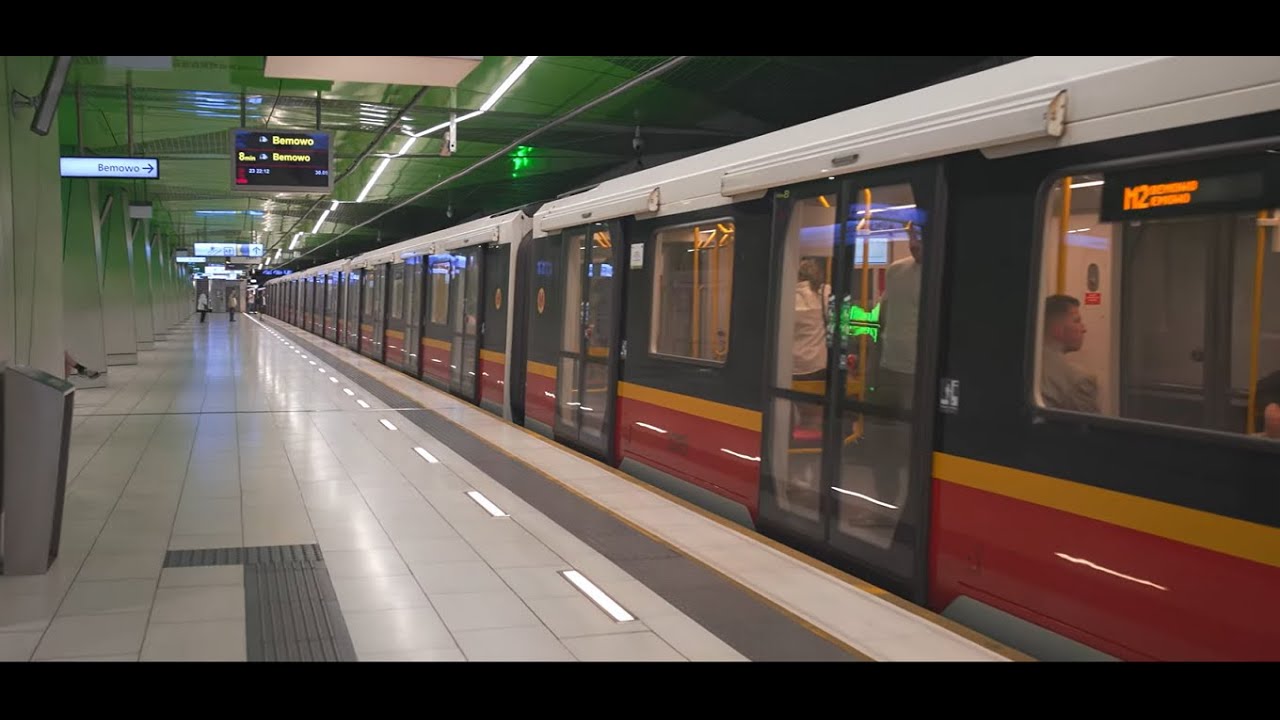 Poland, Warsaw, metro night ride from Księcia Janusza to Ulrychów