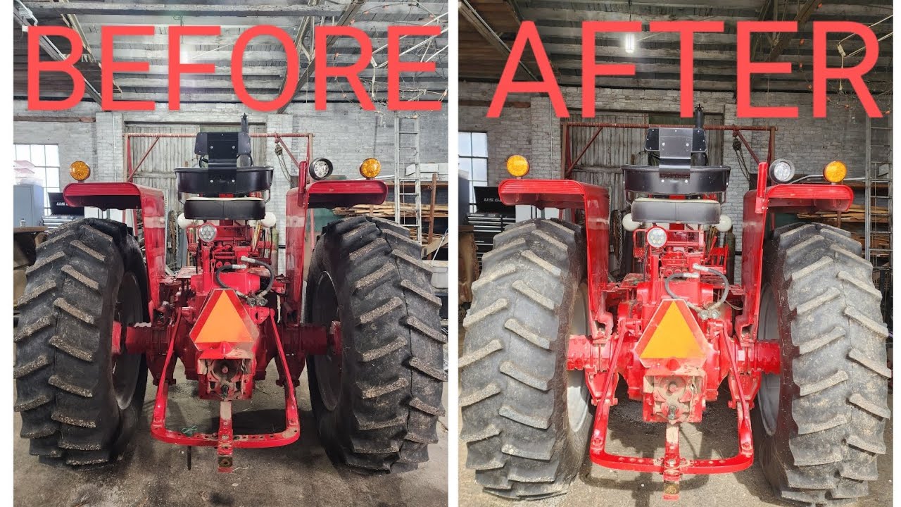 Регулировка расстояния между шинами для 30-дюймовых рядов на Farmall 806