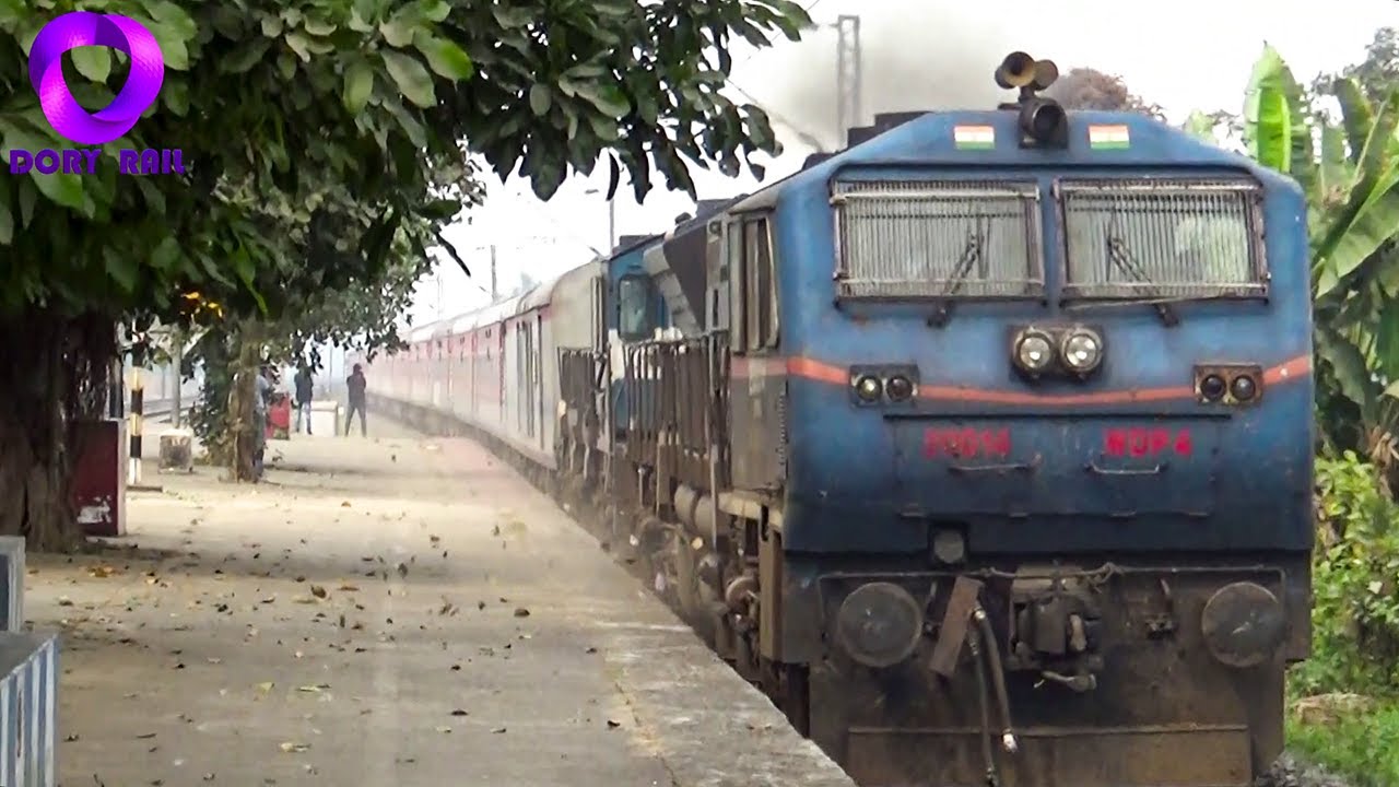 Special WDP-4 Dark blue with white & red flashes - Siliguri Diesel Loco Shed loco
