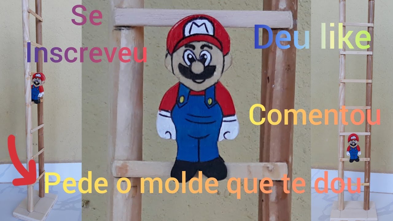 Brinquedo de madeira ( Mané na escada) passo a passo