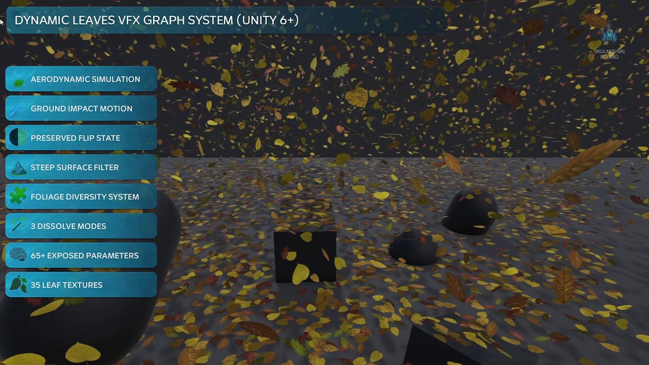 Realistic Dynamic Leaves &middot; Unity VFX Graph System &middot; URP & HDRP &middot; Lit & Unlit