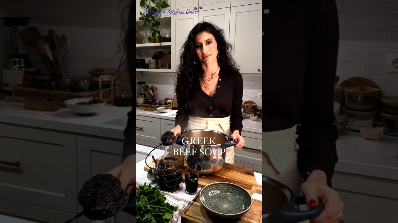 Best greek beef soup #cooking #sushisfun #kidscooking #sushifamily #recipe #souprecipe #foodlover #v