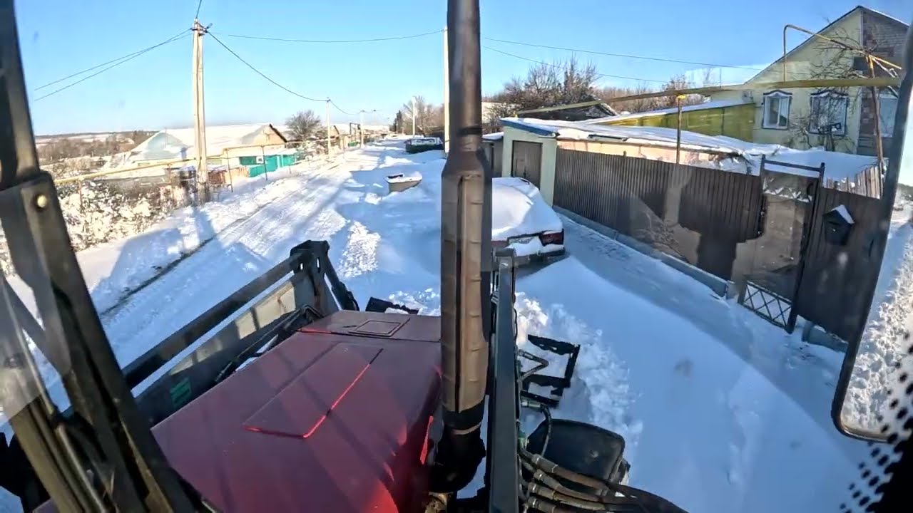 Чистка снега в Карамалке  Часть2