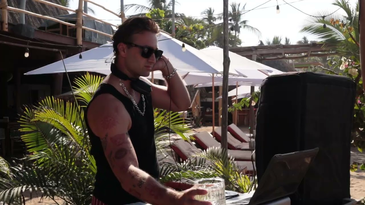 Sunset DJ Set House Music Mix at Sayulita Beach Mexico by Ocho The DJ