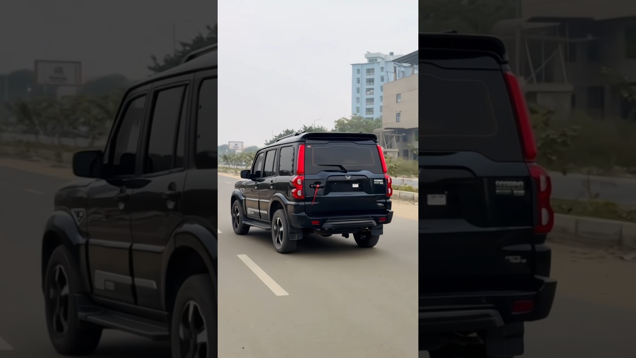 Black Scorpio classic s11 🖤🐎🐎 #scorpio #mahindra #blackscorpio #motivation #shorts #Scorpiolovers02