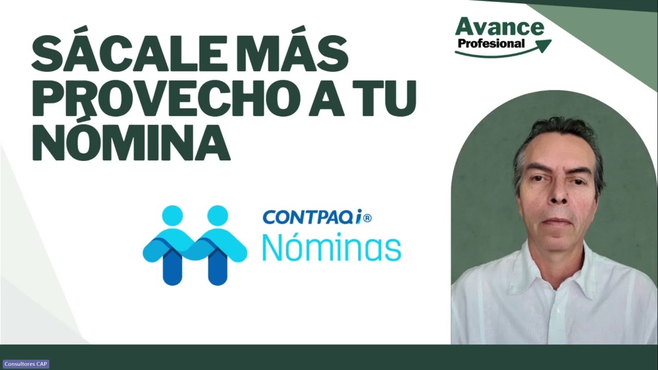 Sácale más provecho a CONTPAQi Nóminas