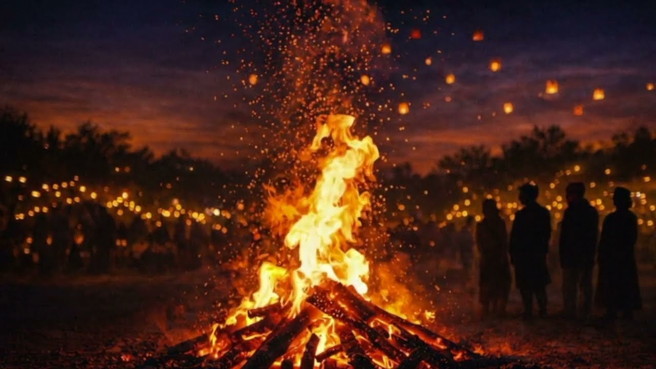 Lohri Bonfire &ndash; Cozy TV Wallpaper #yourtvwallpaper #screensaver #lohri