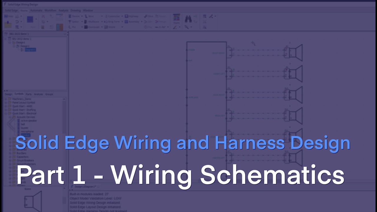 Solid Edge Wiring and Harness Design: Part 1 - Wire Schematics