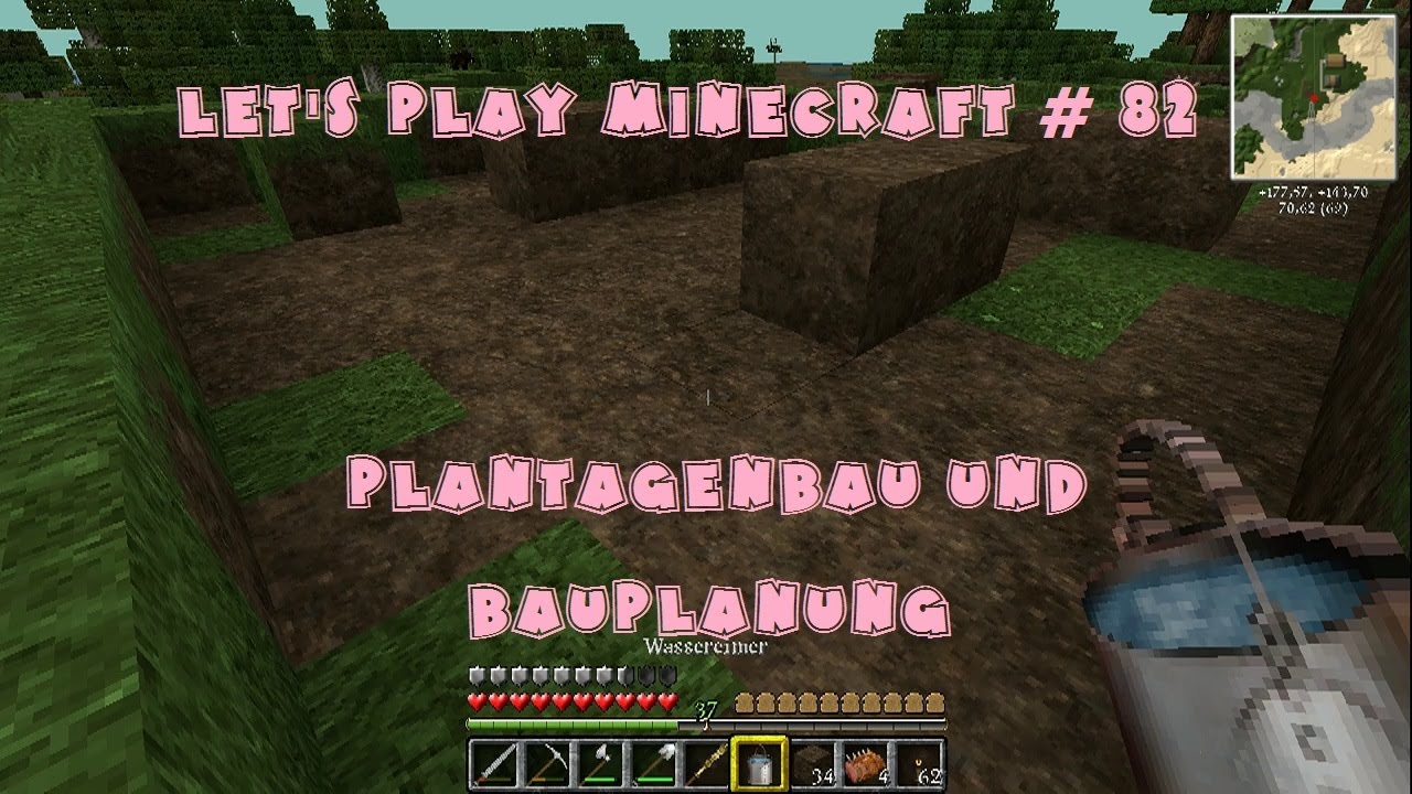 Let's play Minecraft # 82 - Plantagenbau und Bauplanung