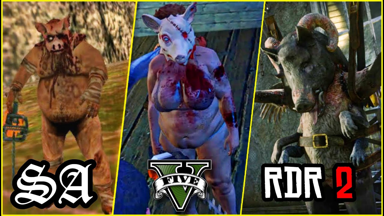 Finding Piggsy in RDR & GTA Games | Pig Monster Myth