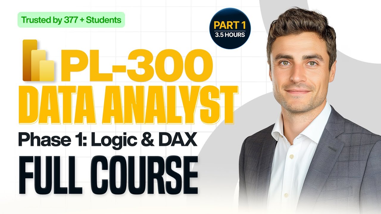Become a Data Analyst: PL-300 Power BI Data Modeling & DAX (Part 1) | Pass Exam PL-300