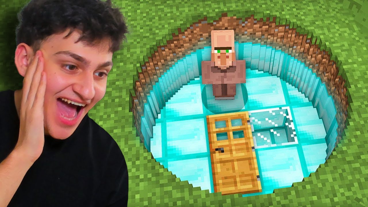سويت اصعب خدع تيك توك انا و صديقي القروي في ماين كرافت🤣 MINECRAFT