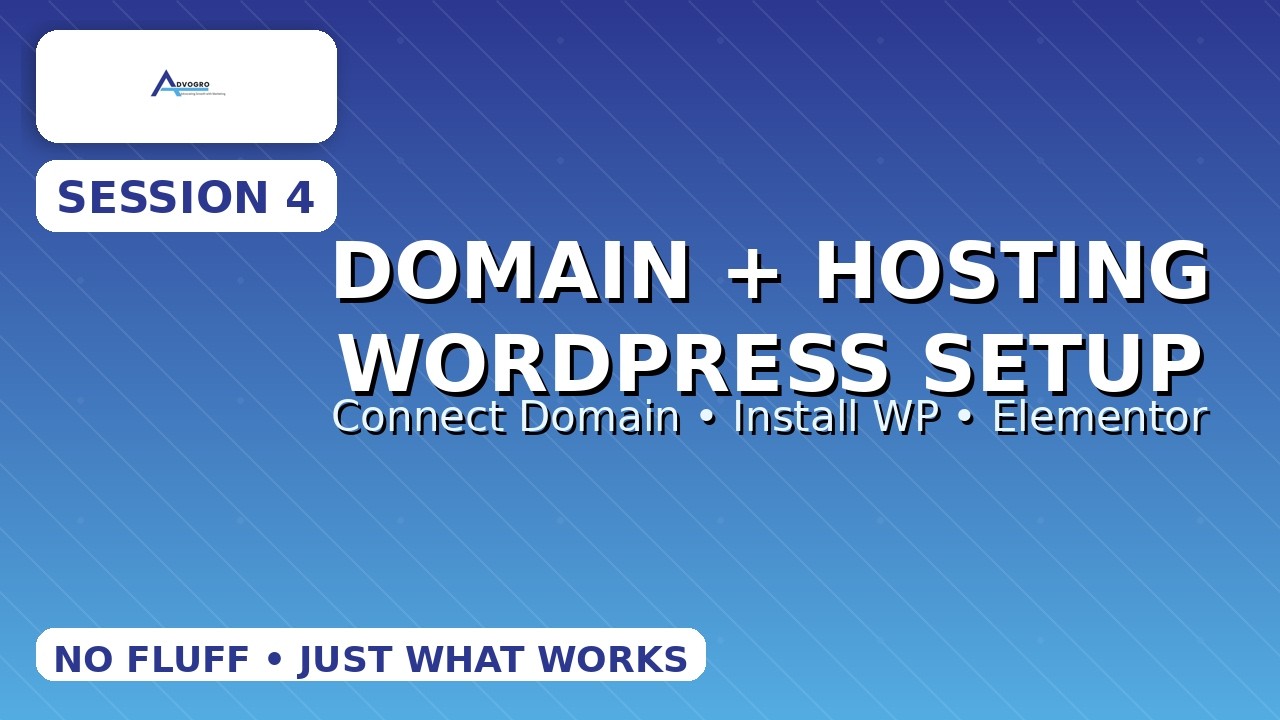 Local SEO Session 4: Domain, Hosting, WordPress & Elementor Setup (Step-by-Step)
