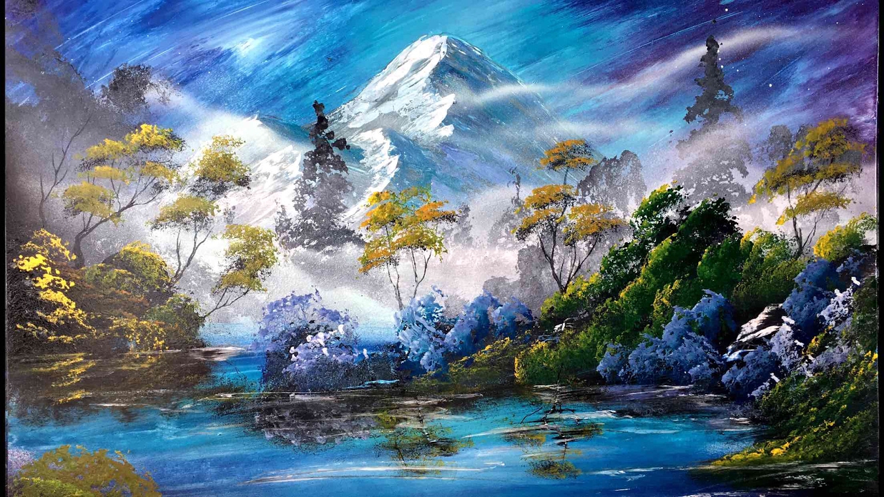 The Joy of Spray - Spray Painting Mountain Landscape