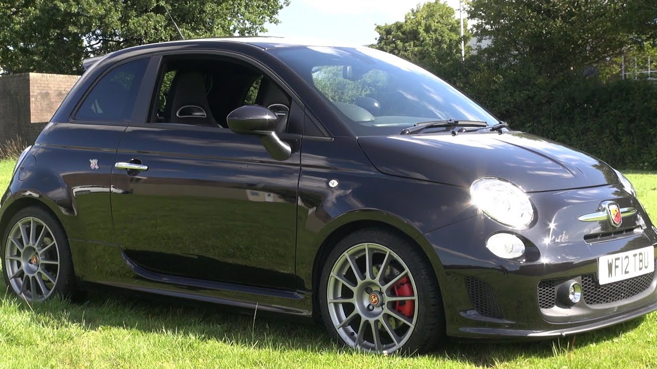 Abarth 500 Esseesse in Black with Titanium alloys and Monza exhaust