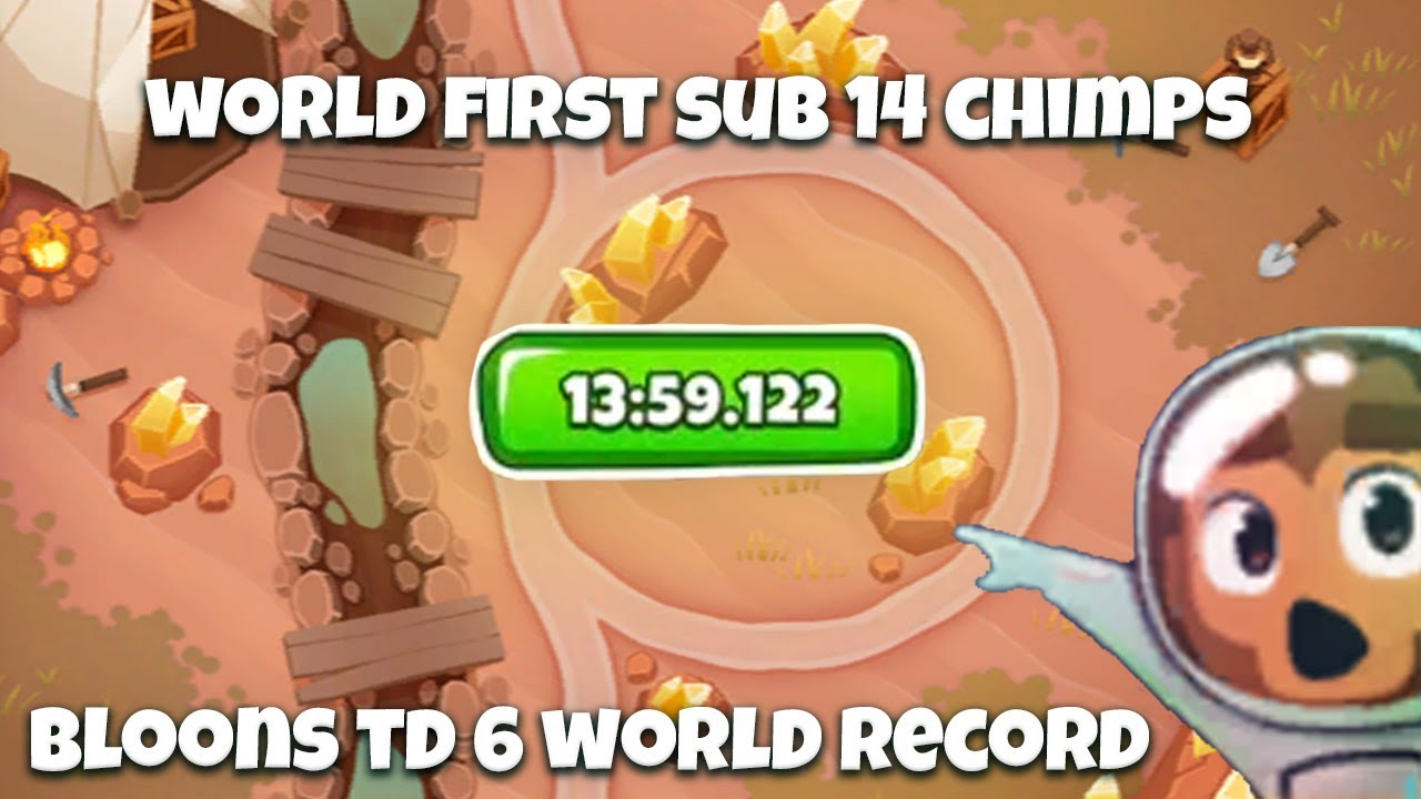 First ever Sub 14 CHIMPS?! Bloons TD 6 World Record