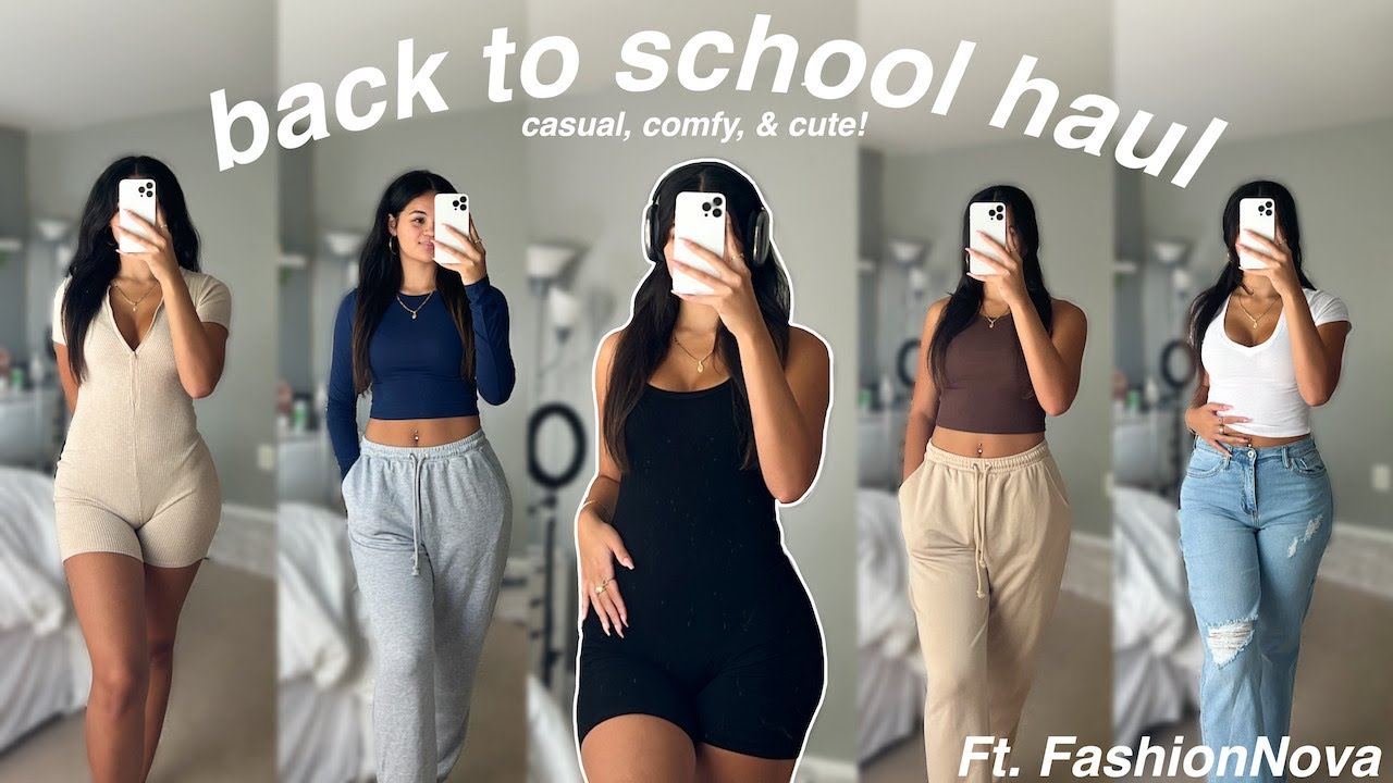 BACK TO SCHOOL TRY-ON HAUL | FashionNova essentials & basics