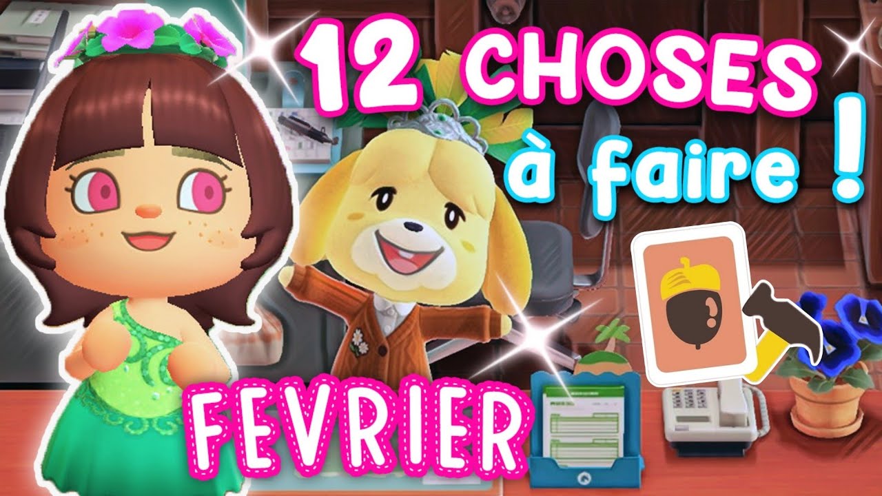 12 CHOSES à FAIRE en Février ACNH #acnh #animalcrossing #acnhfr #animalcrossingnewhorizons