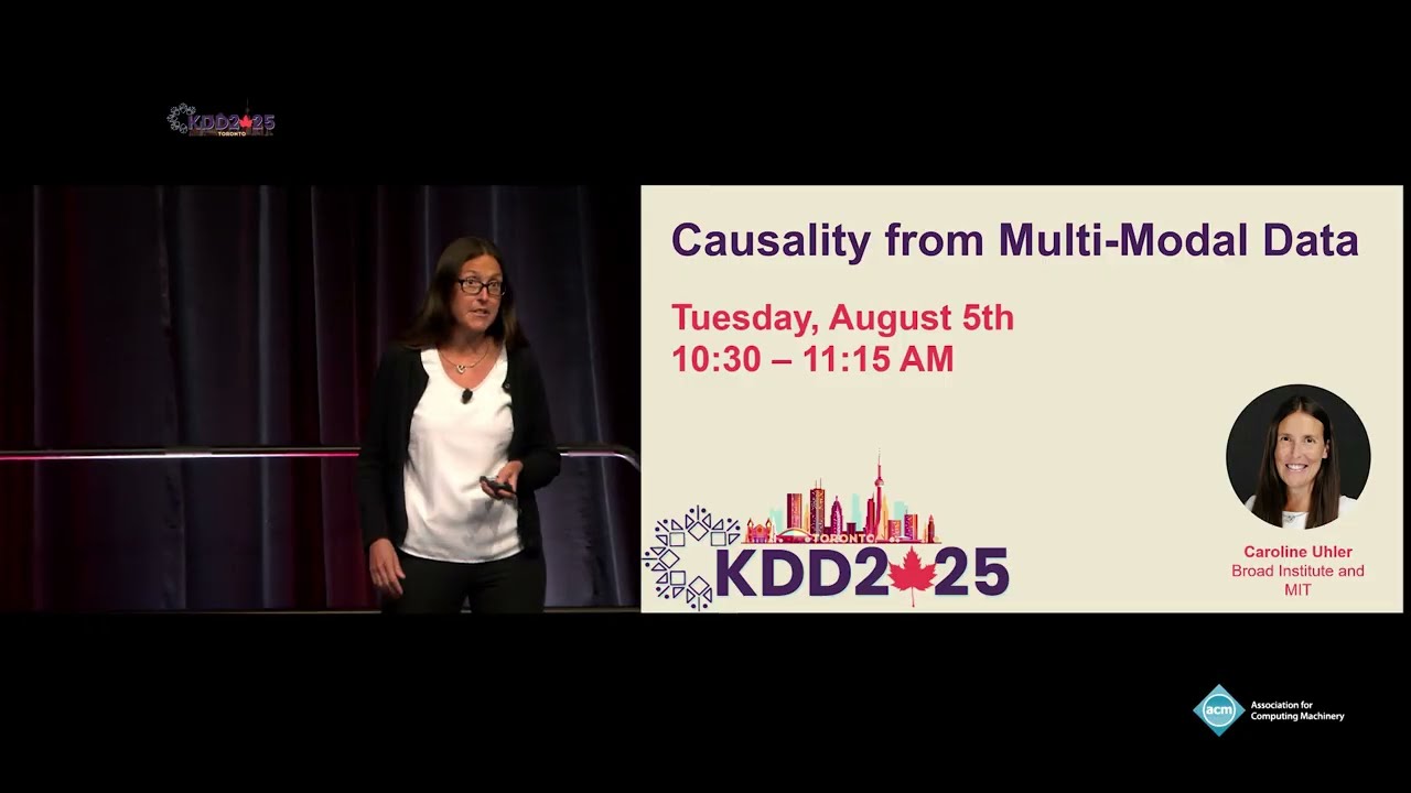 KDD 2025 - Keynote Speakers: Caroline Uhler / Causality from Multi-Modal Data