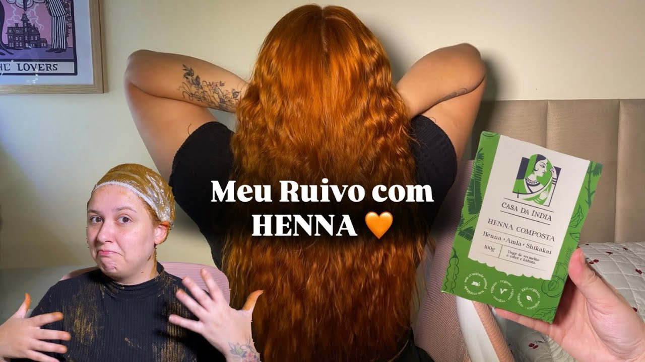 HENNA - Ruivo que não desbota! Passo a passo 