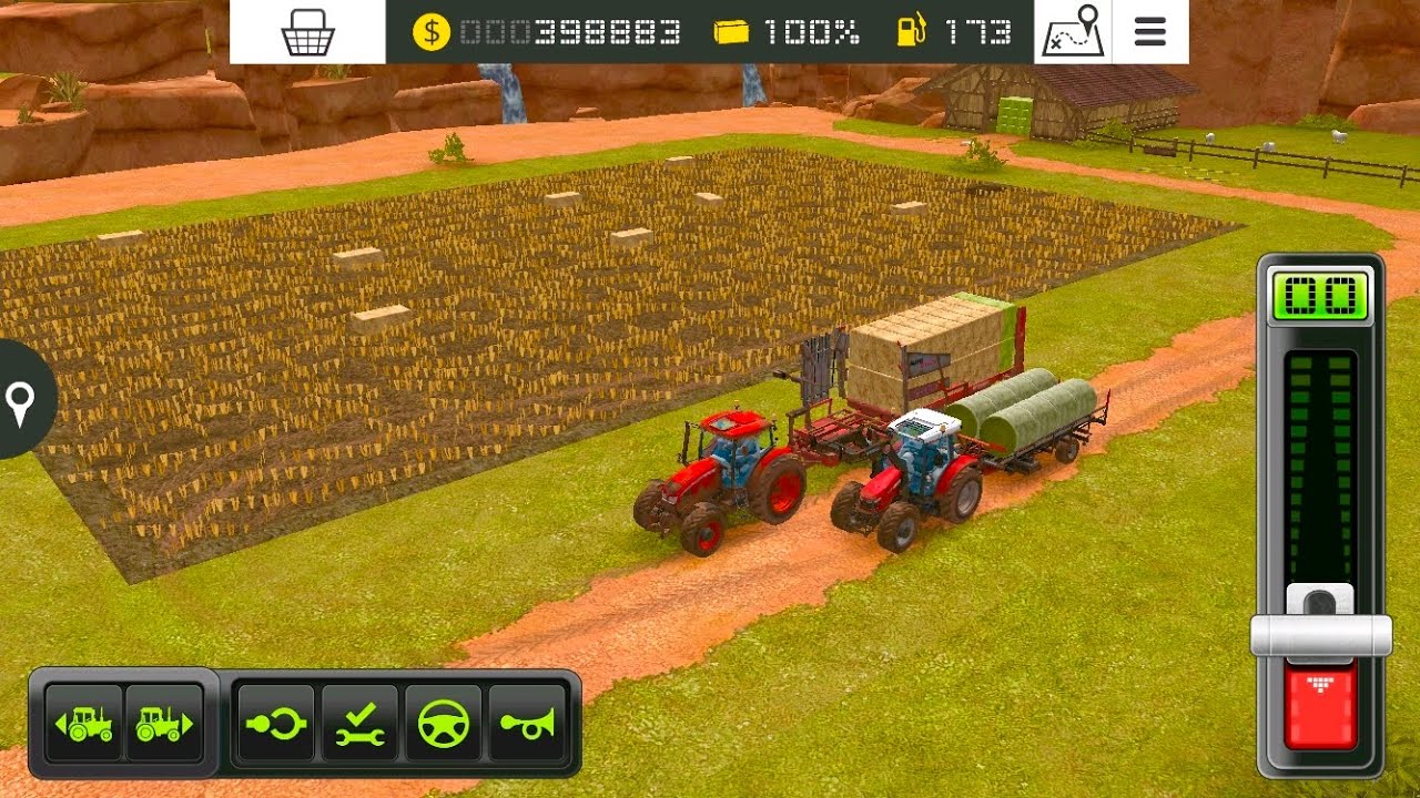Fs18 Farming Simulator 18 - Animal Feeding with Bale Timelapse #62