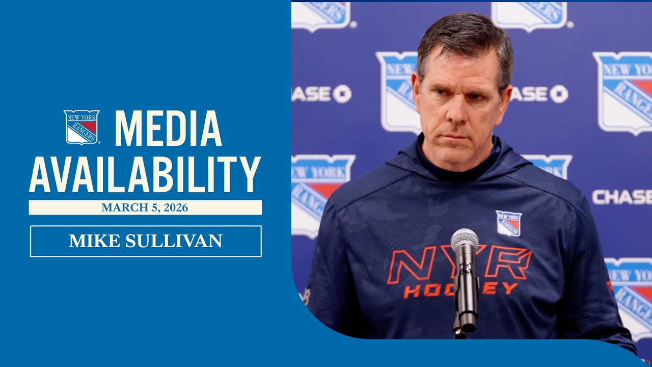 NYR vs TOR: Mike Sullivan Pregame Media Availability | March 5, 2026