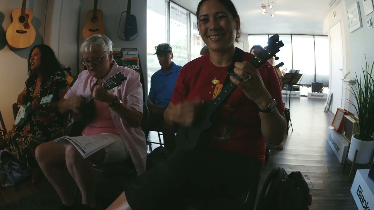 Johnny B Goode Ukulele Cover Dani Usero and Terry Carter Community Jam