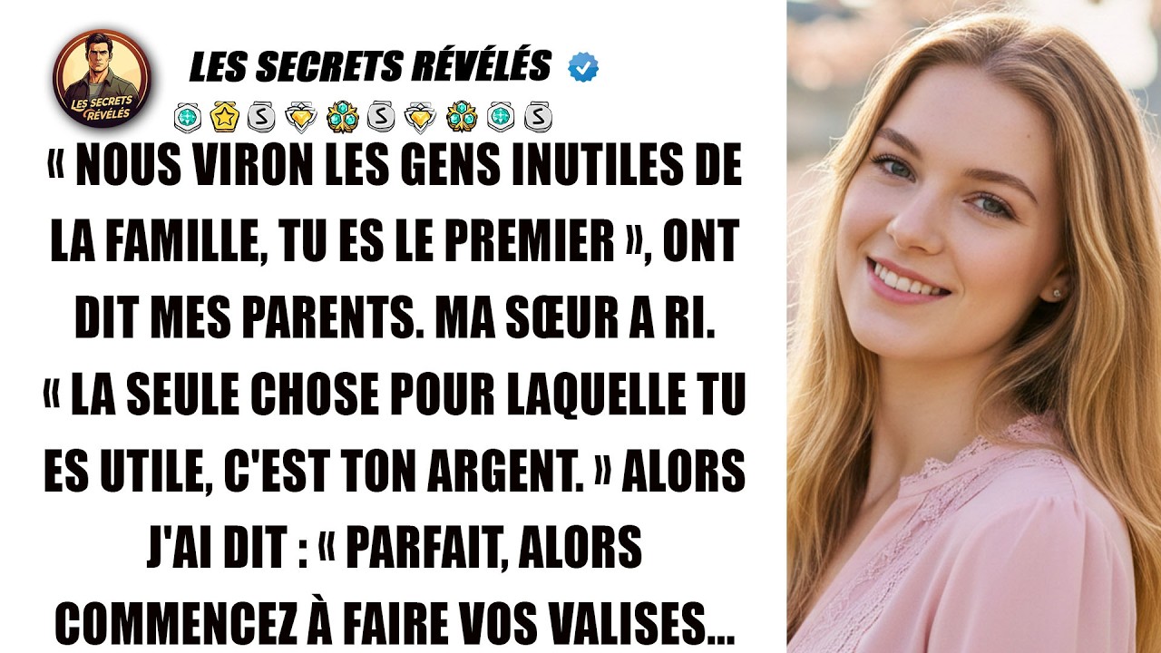 À Noël, mes parents m’ont annoncé : « On vire les inutiles, et toi, tu es le premier. »
