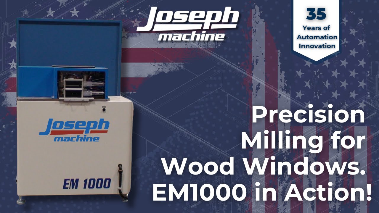 EM1000 End Mill Processing Wood Window Parts Clad in Aluminum and PVC