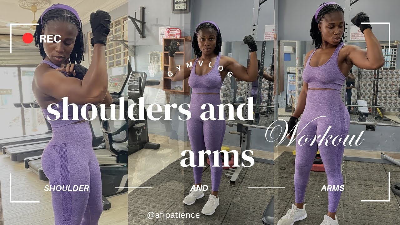 SHOULDERS AND ARMS WORKOUT 🏋️ #viral #fitnessmotivation #fitness #workout #armsworkout #shoulder 