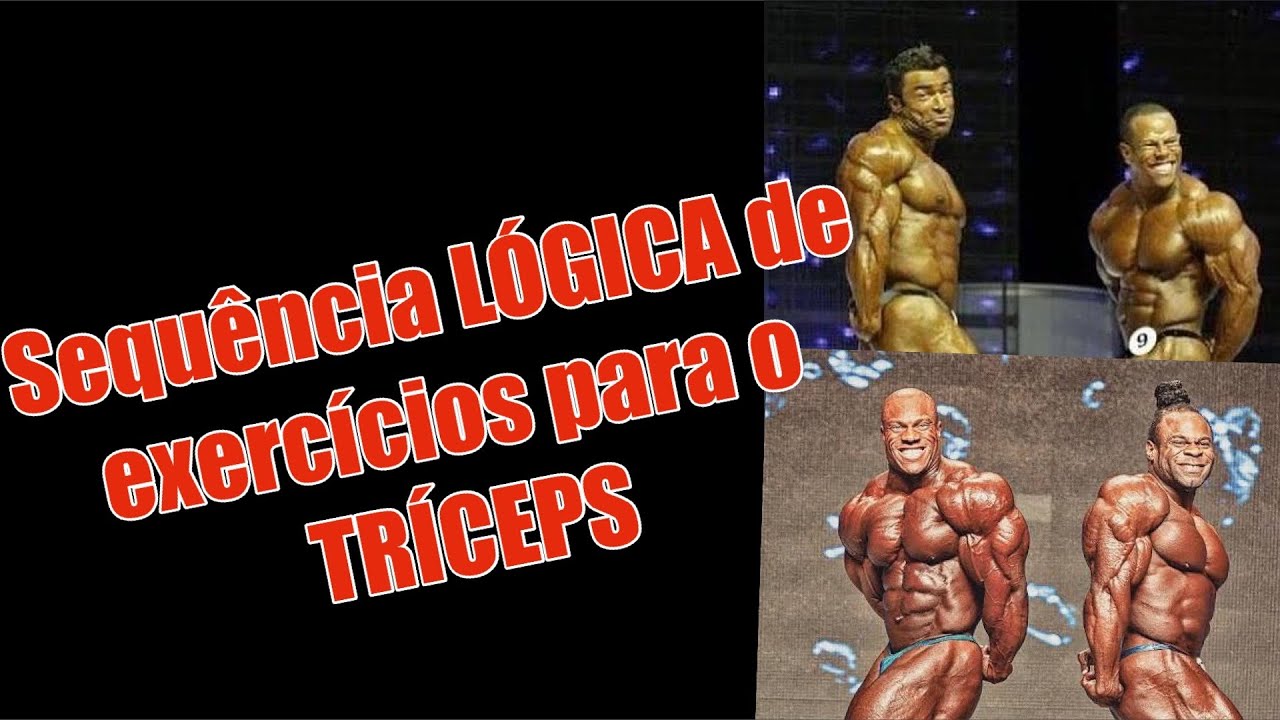 Sequência LÓGICA de exercícios para o  TRÍCEPS