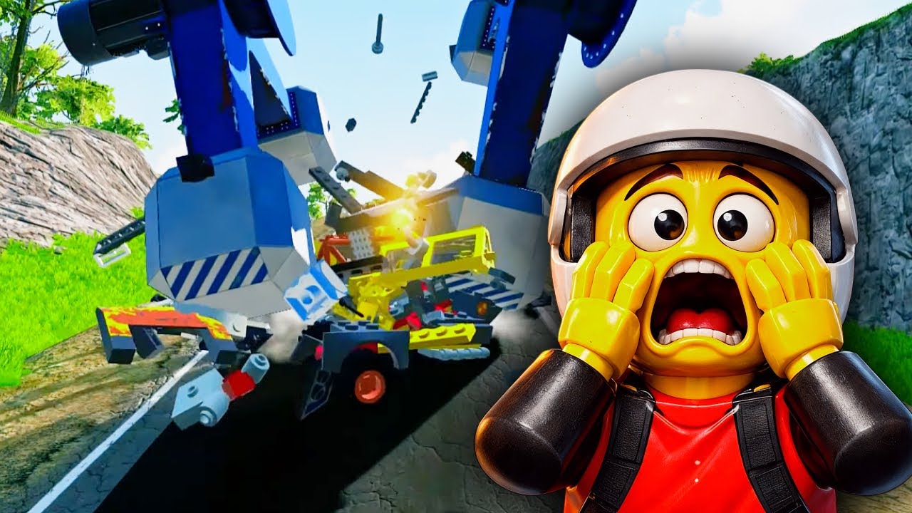 Can LEGO Cars Survive GIANT Spinners? | BeamNG Drive (Extreme Crash Test)