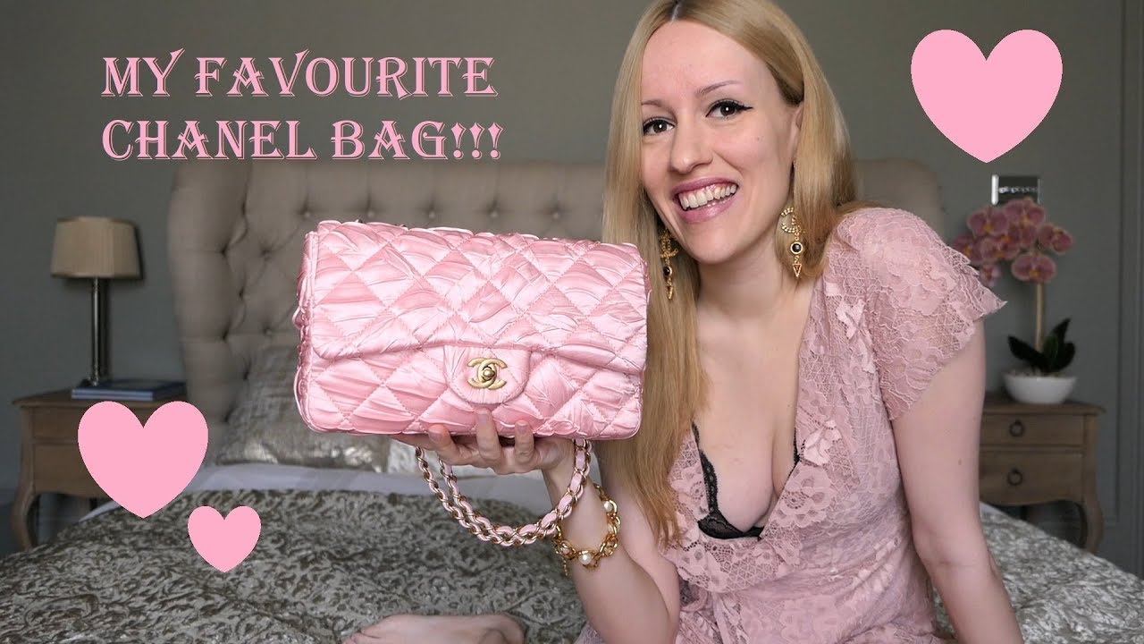 Chanel Medium Classic Flap Bag Pink Satin Review