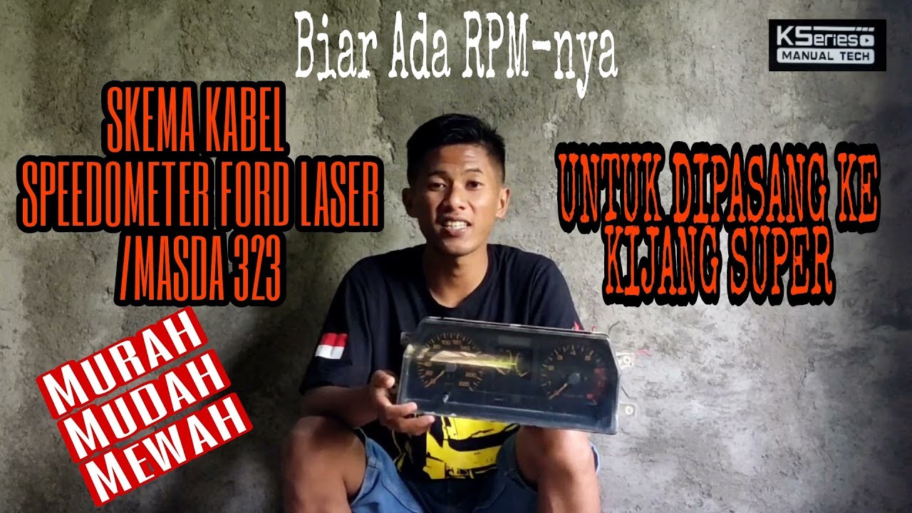 SKEMA KABEL SPIDO FORD LASER UNTUK DIPASANG KE KIJANG