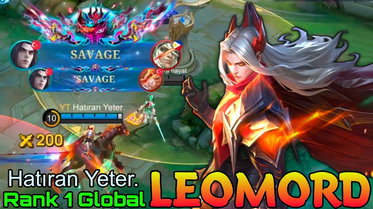 2x SAVAGE Leomord WipeOut All Enemies - Top 1 Global Leomord by Hatıran Yeter. - Mobile Legends 