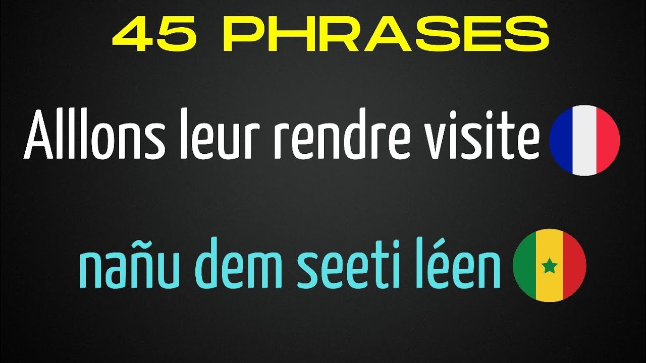 Apprendre français en wolof