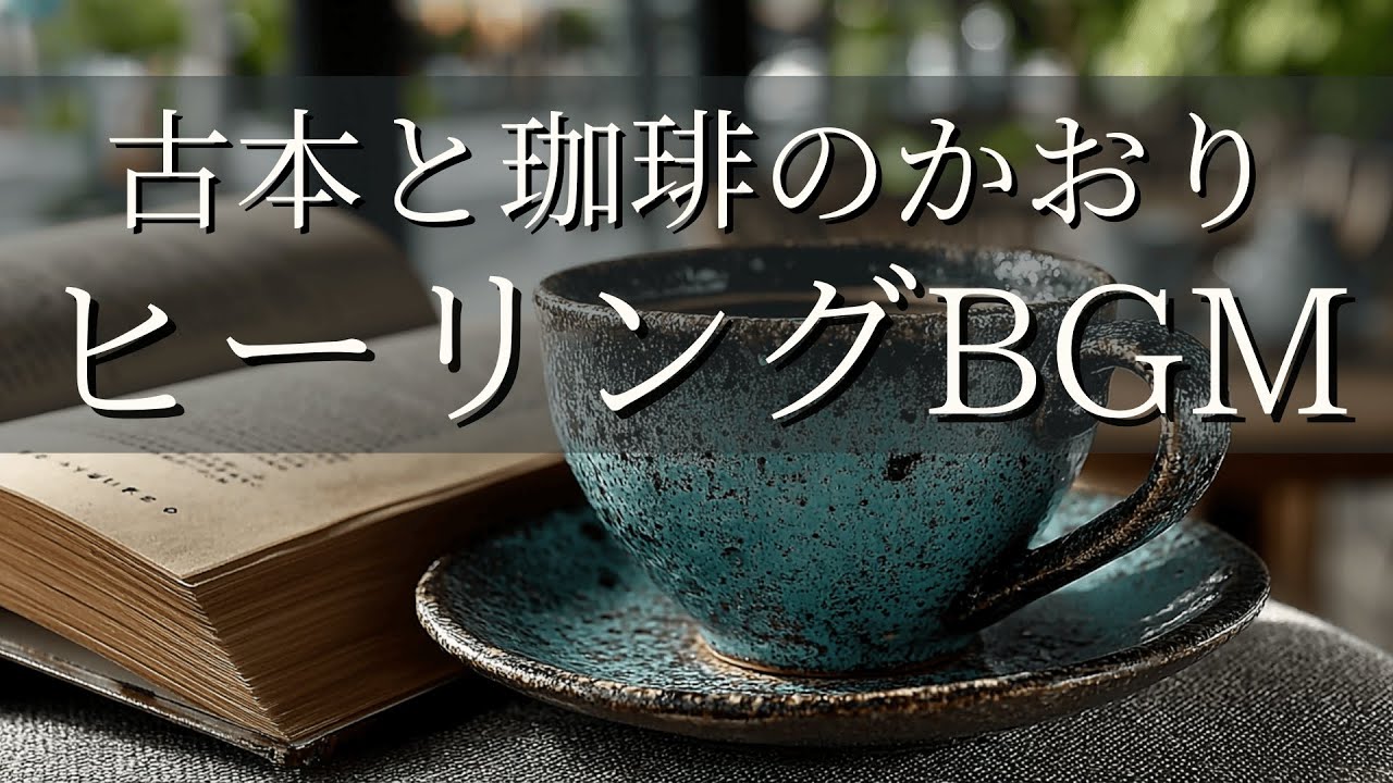 【癒しBGM】古本と珈琲のかおり｜おだやかなカフェで聴きたい優しいピアノの音色｜ストレス・不安を解消するリラックス音楽｜睡眠・瞑想・作業・勉強用BGM