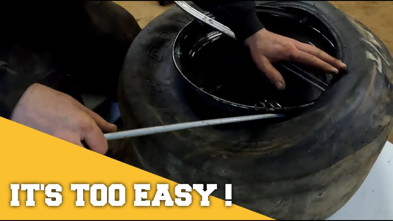 How To Mount A Tire By Hand - Slicks And Trailer