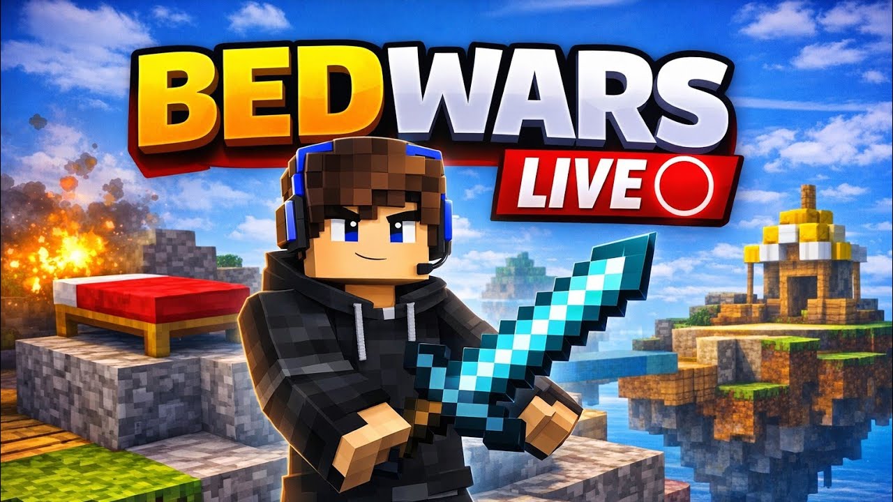 Minecraft Bedwars LIVE 🔴 | Hindi | Mobile Gameplay