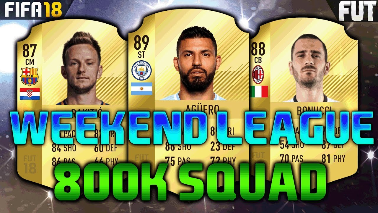 FIFA 18 700K-800K SQUAD BUILDER feat. AGUERO, MARCHISIO, MARTIAL - FUT CHAMPIONS SQUAD